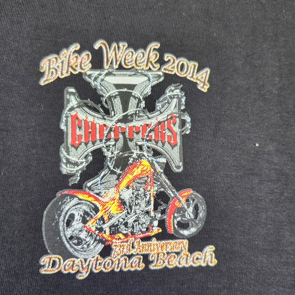 Daytona Beach Bike Week 2014 Graphic T-Shirt Motorcycle Men's Large - Picture 2 of 7